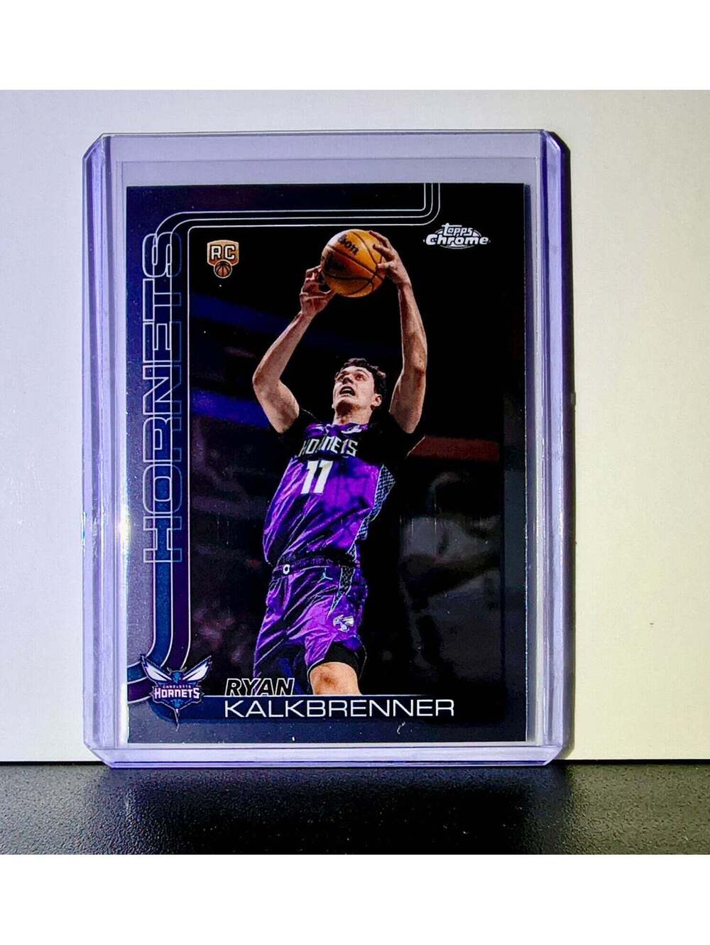 Ryan Kalkbrenner Rookie 2025-26 NBA Topps Chrome Update #184 Card Hornets
